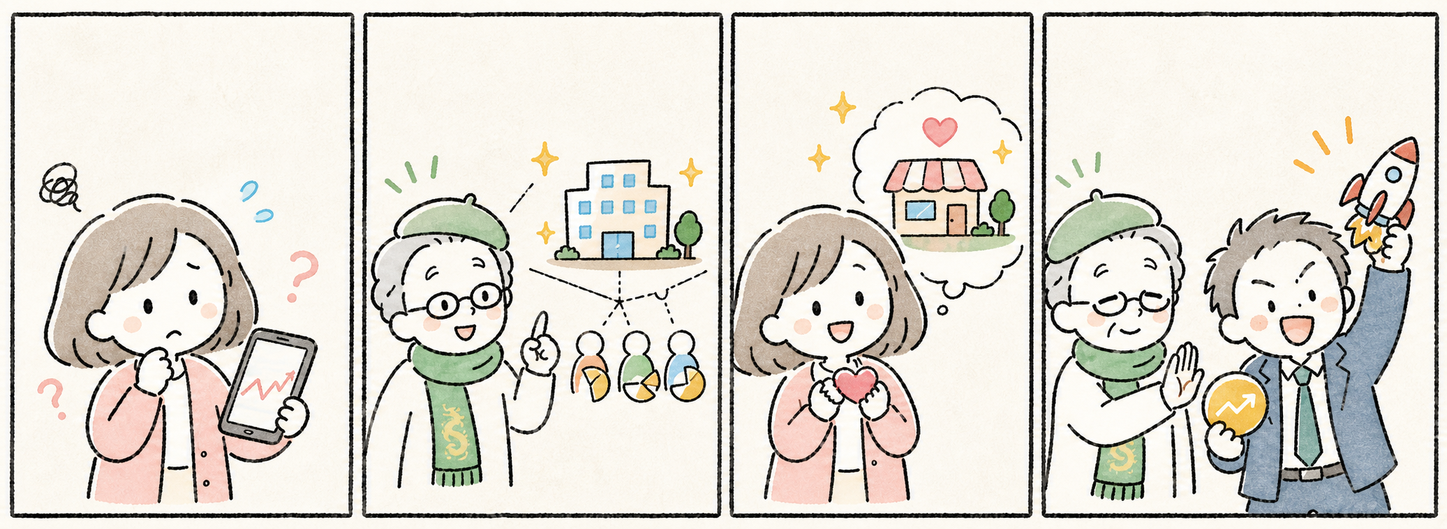EBOOK内の4コマ漫画サンプル